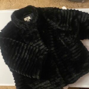 Mink faux fur jacket